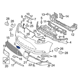 Ford OE - Front Bumper Cover Emblem