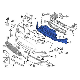 Ford OE - Front Bumper Cover Support Rail