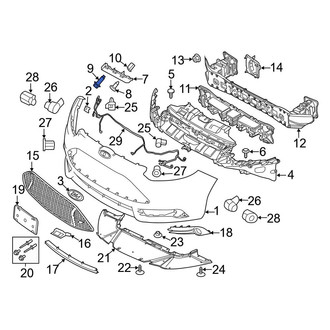Ford OE - Front Bumper Guide Screw