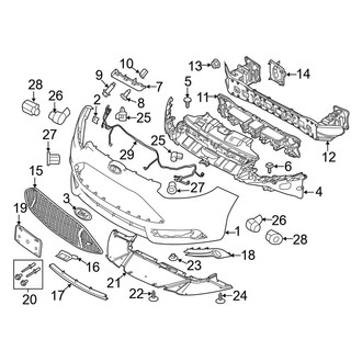 Ford OE - Front Bumper & Grille - Bumper & Components (ST)