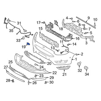 Ford OE - Front Bumper Cover Emblem