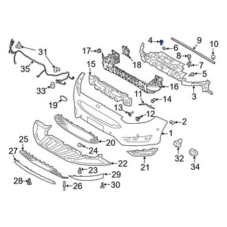 Ford OE - Bumper Cover Nut