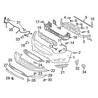 Ford OE - Bumper Cover Nut