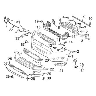 Ford OE - Front Bumper - Bumper & Components (With Ecoboost Package), (S / SE / Titanium)