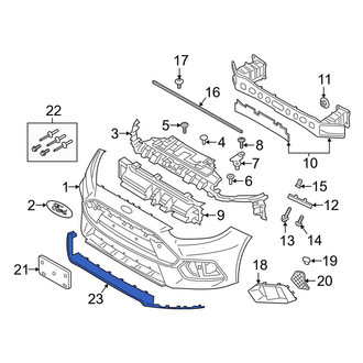 Ford OE - Front Radiator Support Splash Shield