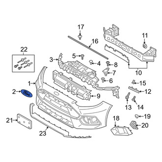 Ford OE - Front Bumper Cover Emblem