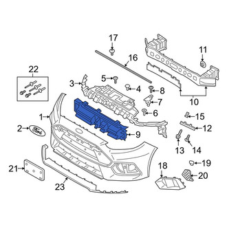 Ford OE - Front Bumper Impact Absorber