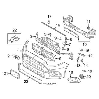 Ford OE - Front Bumper & Grille - Bumper & Components (RS)
