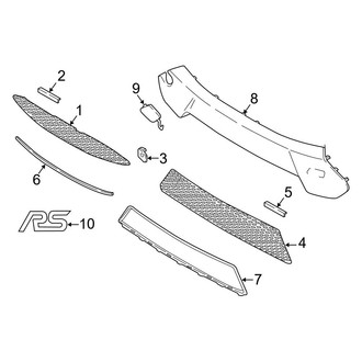 Ford OE - Front Bumper & Grille - Grille & Components (RS)