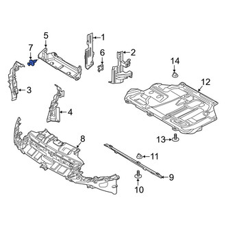 Ford OE - Radiator Support Air Deflector Clip