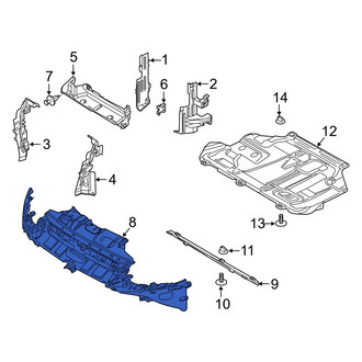 Ford OE - Front Bumper Cover Support Rail