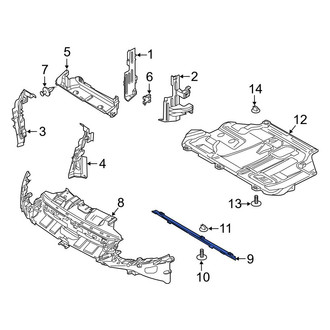 Ford OE - Front Lower Radiator Support Air Deflector
