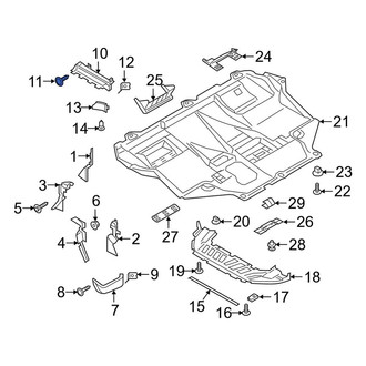 Ford OE - Radiator Support Air Deflector Clip