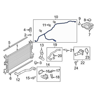 Ford OE - Engine Coolant Overflow Hose