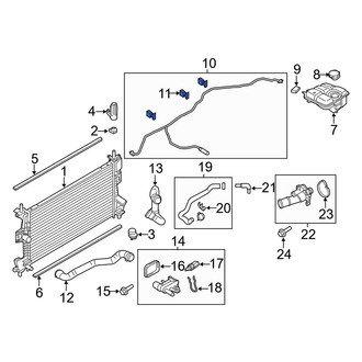 Ford OE - Engine Coolant Overflow Hose Clip