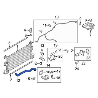 Ford OE - Upper Radiator Coolant Hose