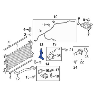 Ford OE - Lower Radiator Coolant Hose