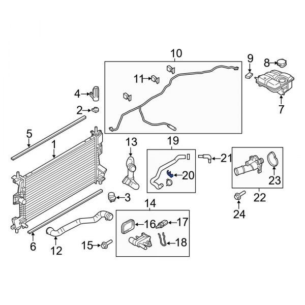 Engine Coolant Pipe Clip