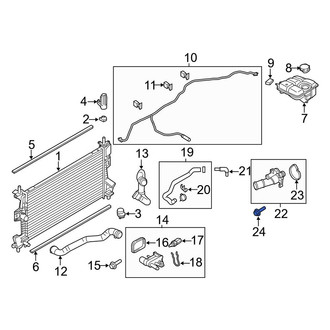 Ford OE - Engine Coolant Thermostat Housing Bolt