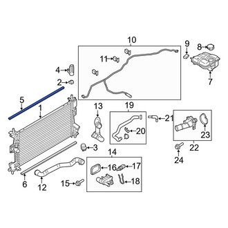 Ford OE - Upper Radiator Air Seal
