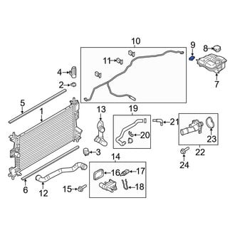 Ford OE - Engine Coolant Reservoir Drain Plug