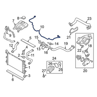 Ford OE - Engine Coolant Overflow Hose