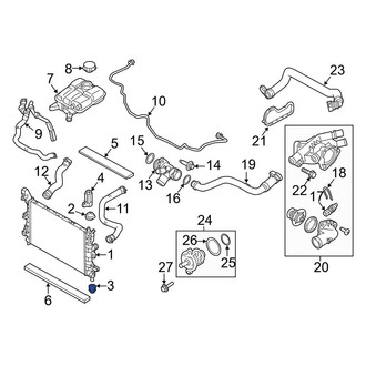 Ford OE - Upper Radiator Insulator