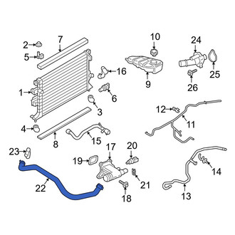 Ford OE - Engine Coolant Bypass Hose