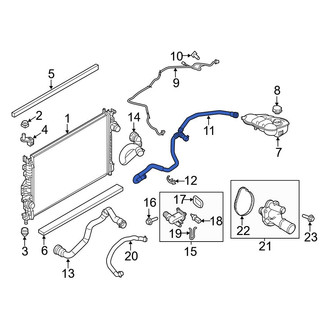 Ford OE - Engine Coolant Overflow Hose