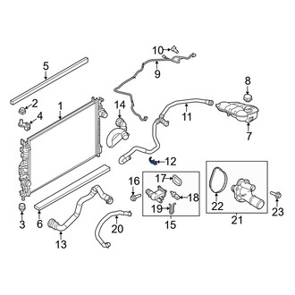 Ford OE - Engine Coolant Overflow Hose Clip