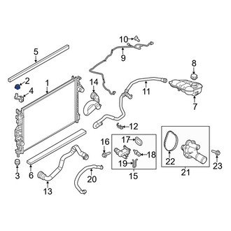 Ford OE - Upper Radiator Insulator