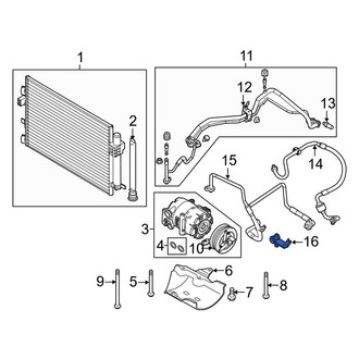 Ford OE - A/C Refrigerant Line Bracket