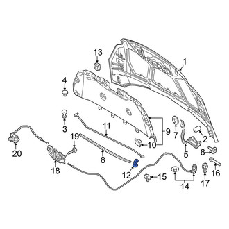 Ford OE - Hood Prop Rod Retainer