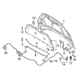 Ford OE - Front Hood Release Handle