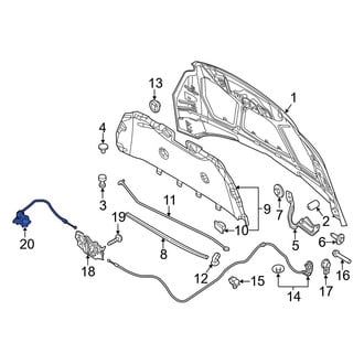 Ford OE - Front Hood Release Handle