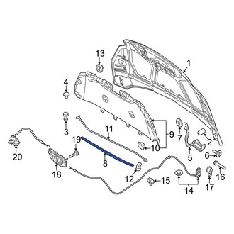 Ford OE - Front Hood Seal
