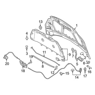 Ford OE - Hood & Components (Flex / Gas)