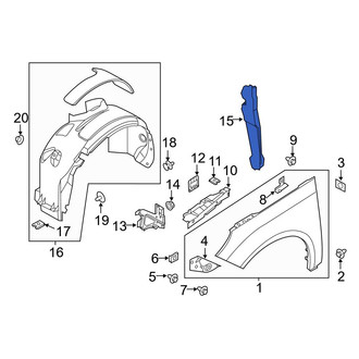 Ford OE - Front Left Fender Insulator