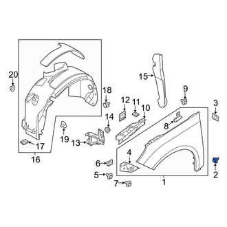 Ford OE - Rear Fender Screw