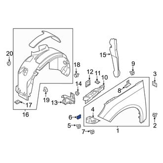 Ford OE - Radiator Support Panel Nut