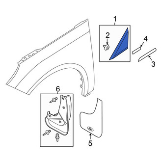 Ford OE - Front Right Lower Fender Molding