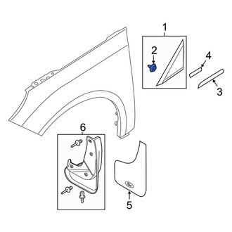 Ford OE - Upper Fender Molding Retainer