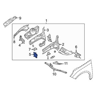 Ford OE - Front Right Bumper Impact Bar Bracket