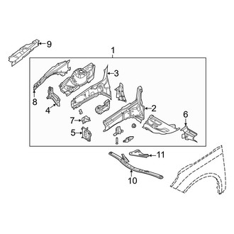 Ford OE - Fender - Structural Components & Rails