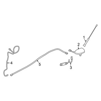 Ford OE - Electrical - Antenna (W/O Sync), (Flex / Gas)