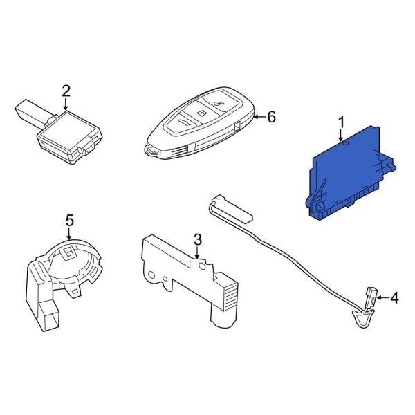 Ford OE F1FZ19G481J Keyless Entry Module