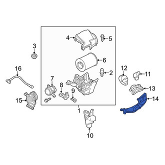 Ford OE - Front Engine Air Intake Hose