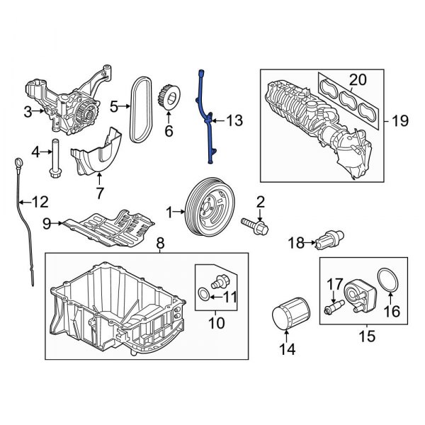 Engine Oil Dipstick Tube