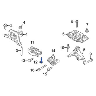 Ford OE - Lower Automatic Transmission Mount Bolt