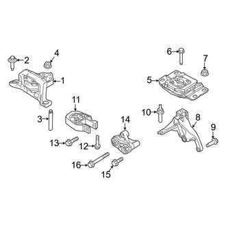Ford OE - Engine / Transaxle - Engine & Transmission Mounting (1.0L Gas)